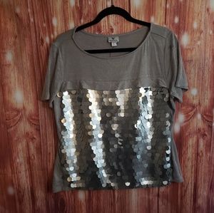 🌵4/$20🌵 NWT Worthington large sequin shirt